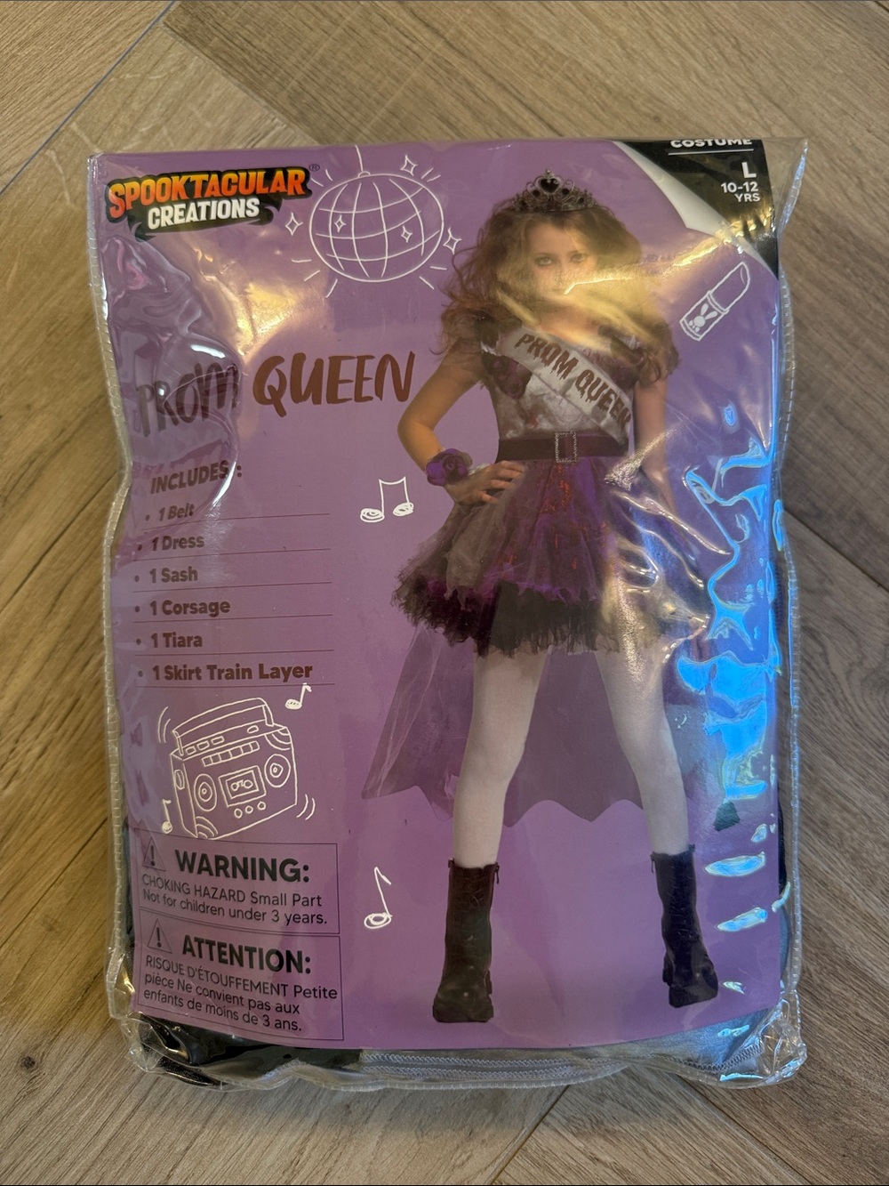 Purple Prom Queen Kids Costume